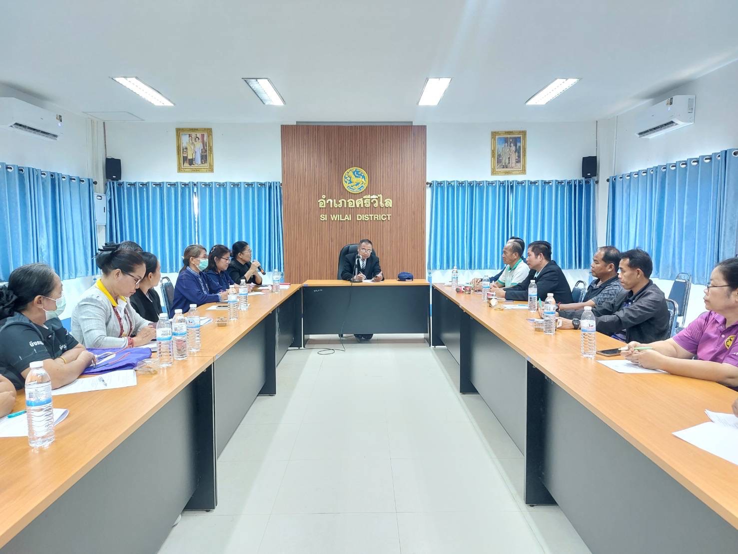 ⛰️พช.ศรีวิไล : จัดประชุมเชิงปฏิบัติการส่งเสริมการบรูณาการกลไกการขับเคลื่อนการขจัดความยากจน